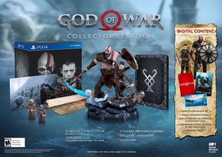 God of War – Gyűjtői kiadások tartalma